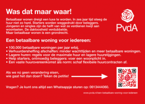 PvdA wil een betaalbare woning voor elke Eindhovenaar